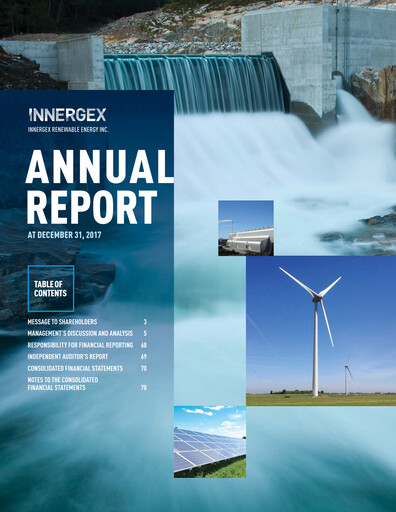 Miniature Innergex Renewable Energy Rapport annuel 2017