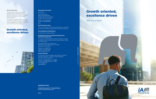 Thumbnail iA Financial Annual Report 2024
