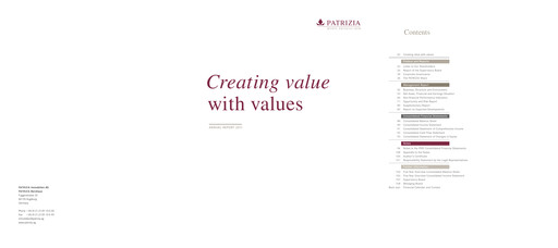 Thumbnail Patrizia Immobilien Annual Report 2011