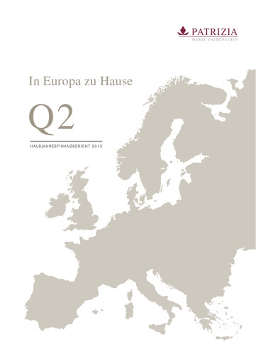 Thumbnail Patrizia Immobilien Half-year Report 2013-h1