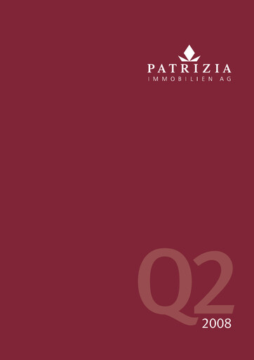 Vorschaubild Patrizia Immobilien Halbjahresbericht 2008