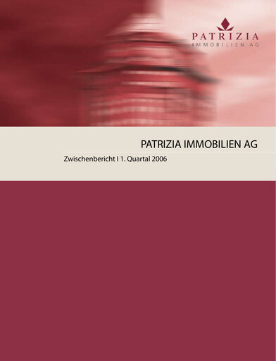 Thumbnail Patrizia Immobilien Quarterly Report 2006-q1
