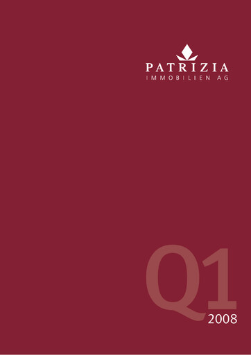Thumbnail Patrizia Immobilien Quarterly Report 2008-q1