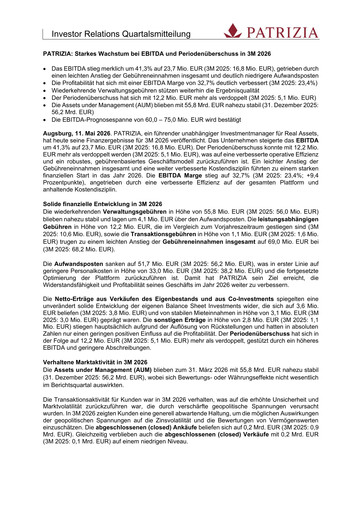 Thumbnail Patrizia Immobilien Quarterly Report 2026-q1