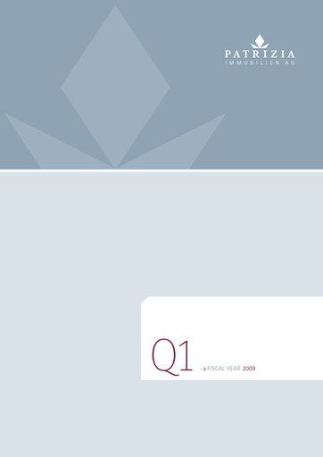 Thumbnail Patrizia Immobilien Quarterly Report 2009-q1