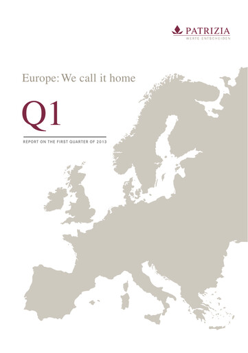 Thumbnail Patrizia Immobilien Quarterly Report 2013-q1