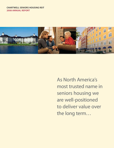 Thumbnail Chartwell Retirement Residences Annual Report 2008