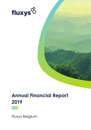 Thumbnail Fluxys Belgium Annual Report 2019