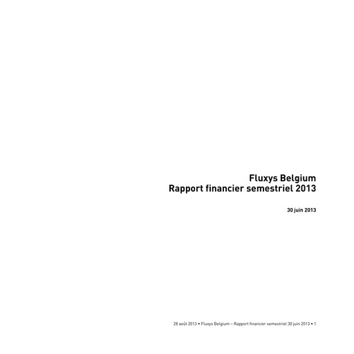 Thumbnail Fluxys Belgium Half-year Report 2013-h1