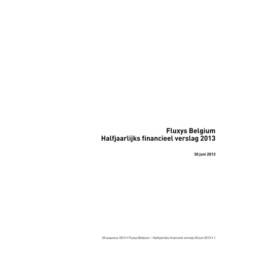 Thumbnail Fluxys Belgium Half-year Report 2013-h1