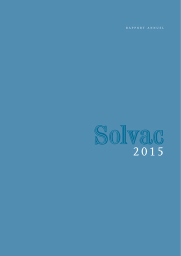 Thumbnail Solvac Annual Report 2015