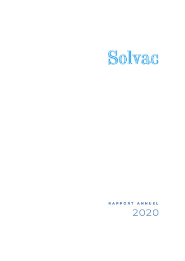Thumbnail Solvac Annual Report 2020