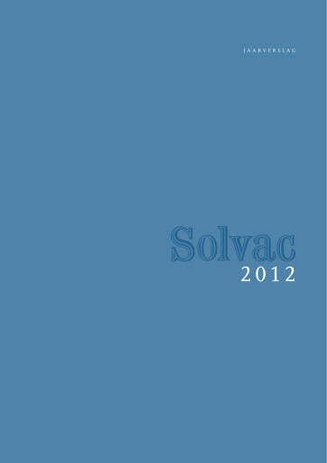 Thumbnail Solvac Annual Report 2012