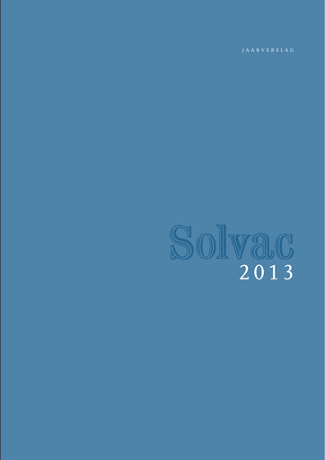 Thumbnail Solvac Annual Report 2013
