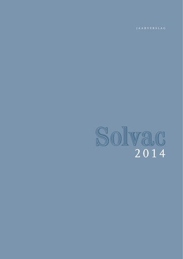 Thumbnail Solvac Annual Report 2014