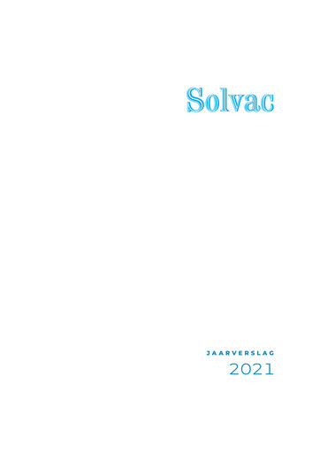 Thumbnail Solvac Annual Report 2021