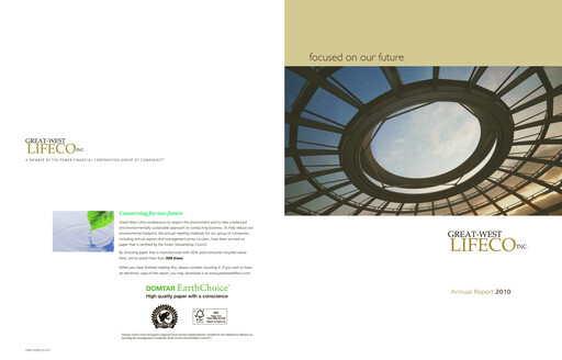 Thumbnail Great-West Lifeco
 Annual Report 2010