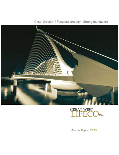 Thumbnail Great-West Lifeco
 Annual Report 2013