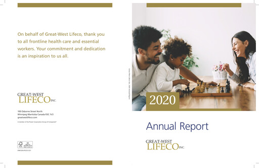 Thumbnail Great-West Lifeco
 Annual Report 2020