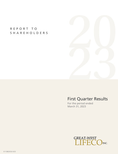 Thumbnail Great-West Lifeco
 Financial Statement 2023-q1