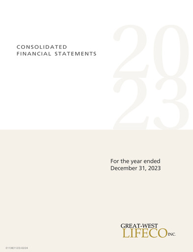 Thumbnail Great-West Lifeco
 Financial Statement 2023