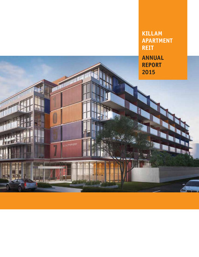 Thumbnail Killam Apartment REIT Annual Report 2015