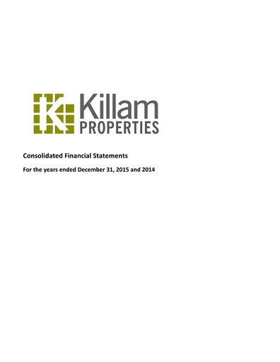 Thumbnail Killam Apartment REIT Financial Statement 2015