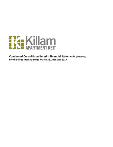 Thumbnail Killam Apartment REIT Financial Statement 2018-q1