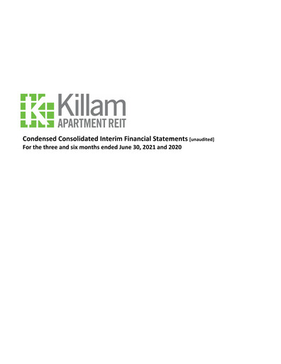 Thumbnail Killam Apartment REIT Financial Statement 2021-q2