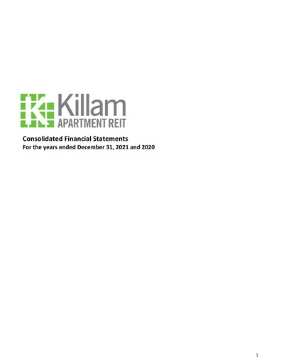 Thumbnail Killam Apartment REIT Financial Statement 2021