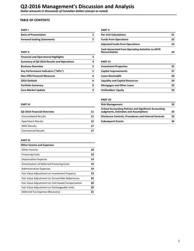 Thumbnail Killam Apartment REIT Quarterly Report 2016-q2