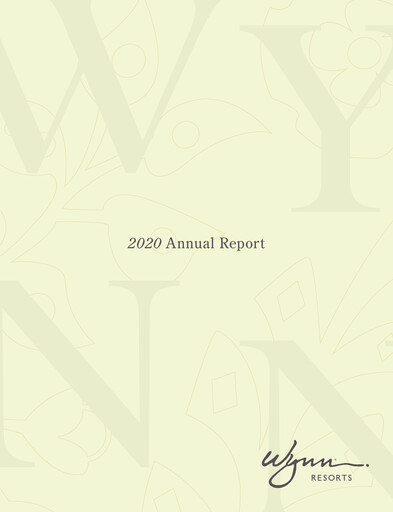 Miniature Wynn Resorts
 Rapport annuel 2019