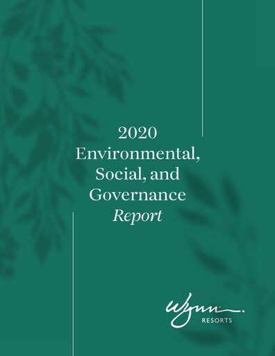 Miniature Wynn Resorts
 Rapport ESG 2020