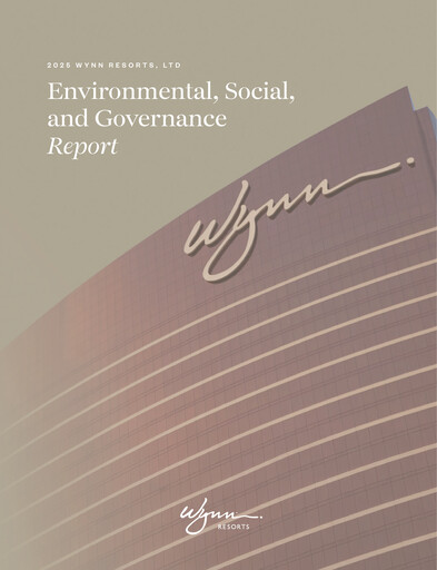 Miniature Wynn Resorts
 Rapport ESG 2025