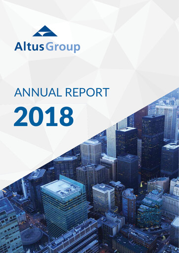 Thumbnail Altus Group Annual Report 2018