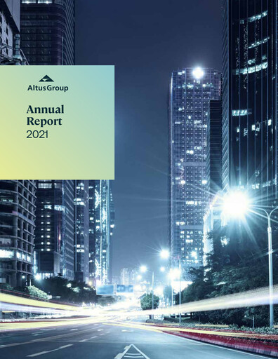 Thumbnail Altus Group Annual Report 2021