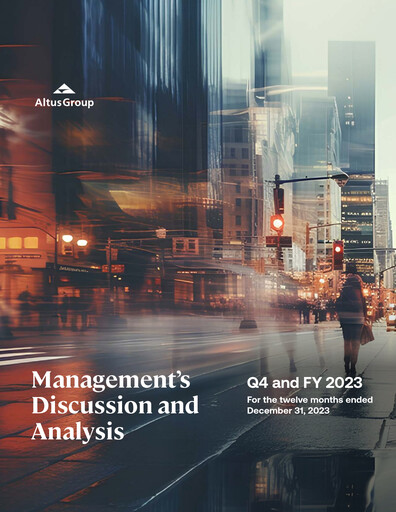 Thumbnail Altus Group Financial Report 2023