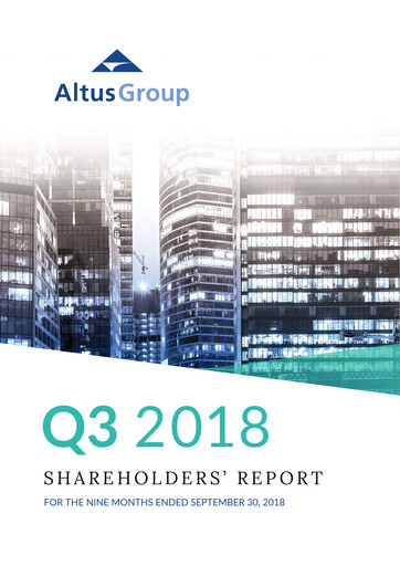 Vorschaubild Altus Group Quartalsbericht 2018-q3