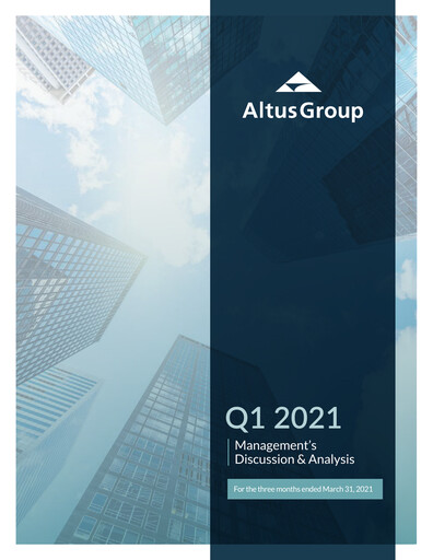 Thumbnail Altus Group Quarterly Report 2021-q1