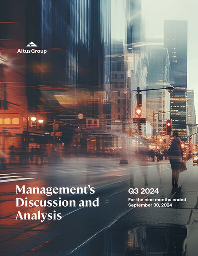 Thumbnail Altus Group Quarterly Report 2024-q3