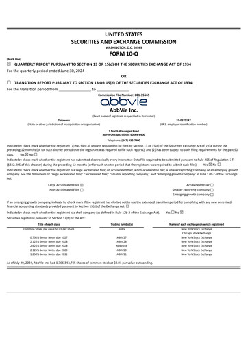 Vorschaubild AbbVie Quartalsbericht 2024-q2
