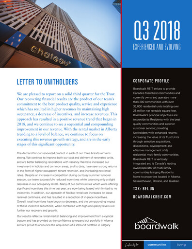Vorschaubild Boardwalk Real Estate Investment Trust Quartalsbericht 2018-q3