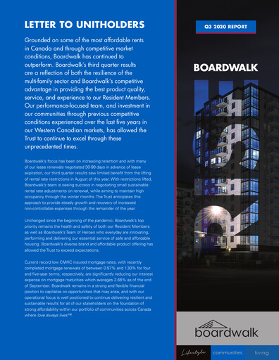 Vorschaubild Boardwalk Real Estate Investment Trust Quartalsbericht 2020-q3