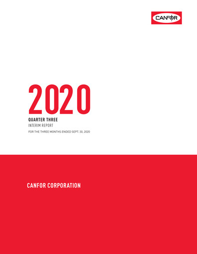 Vorschaubild Canfor Quartalsbericht 2020-q3