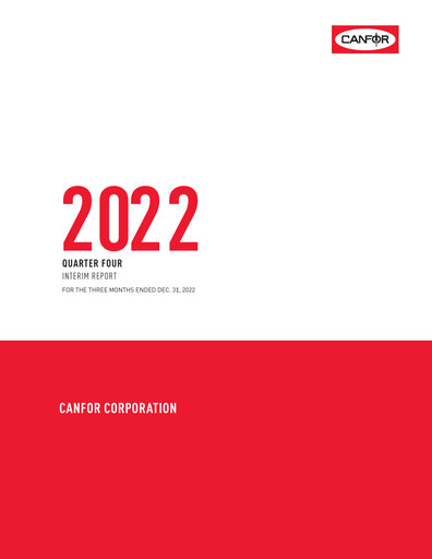 Vorschaubild Canfor Quartalsbericht 2022-q4