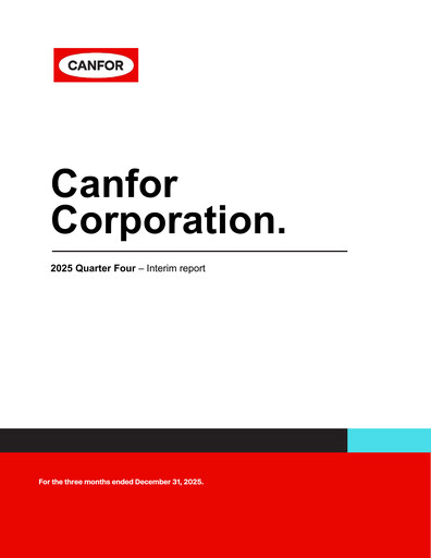 Thumbnail Canfor Quarterly Report 2025-q4