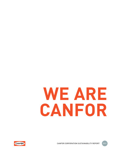 Thumbnail Canfor Sustainability Report 2011