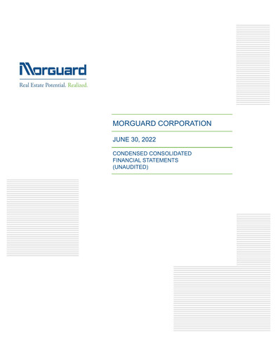 Thumbnail Morguard Financial Statement 2022-q2