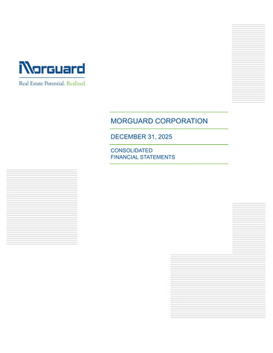 Thumbnail Morguard Financial Statement 2025-q4