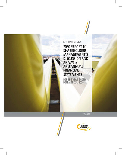 Thumbnail Gibson Energy Annual Report 2020